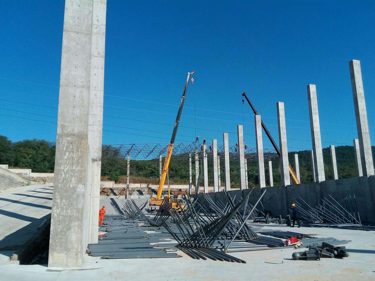 阜新威海搅拌站网架